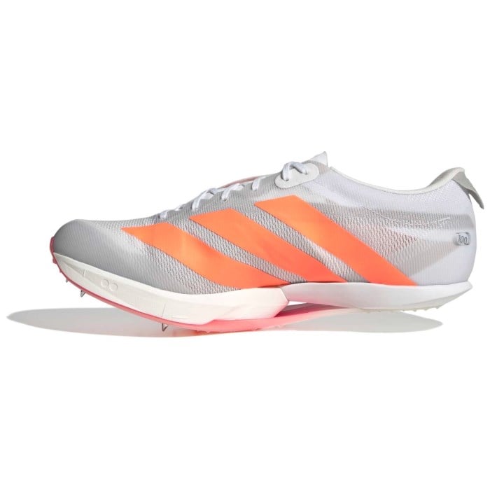 adidas Adizero Prime SP 4 - Unisex Track Sprint Spikes - Cloud White/Lucid Orange/Lucid Red