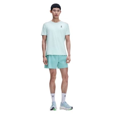 On 5 Inch Mens Performance Shorts - Aquamarine
