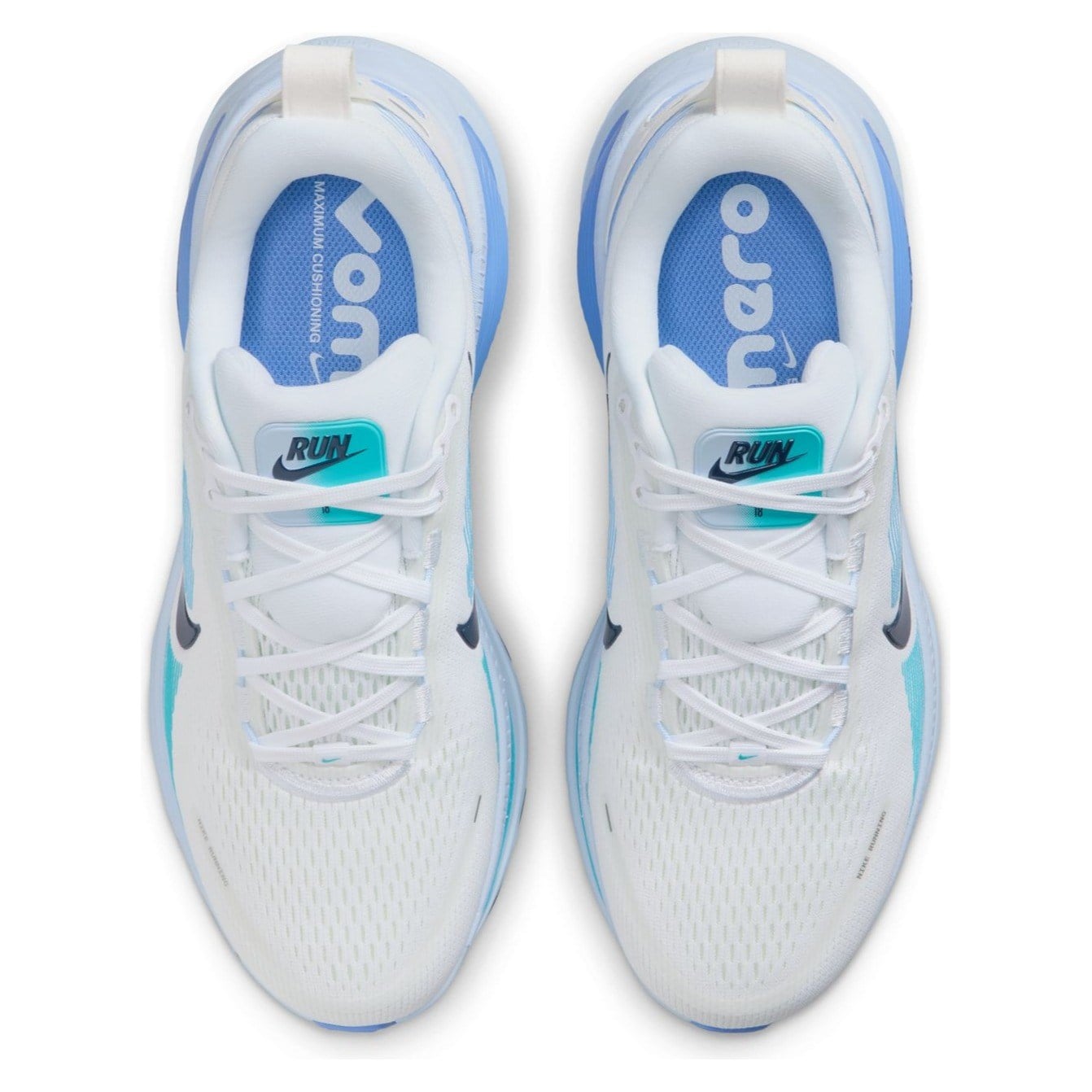 Nike Vomero 18 - Womens Running Shoes - White/Midnight Navy/Blue Fury