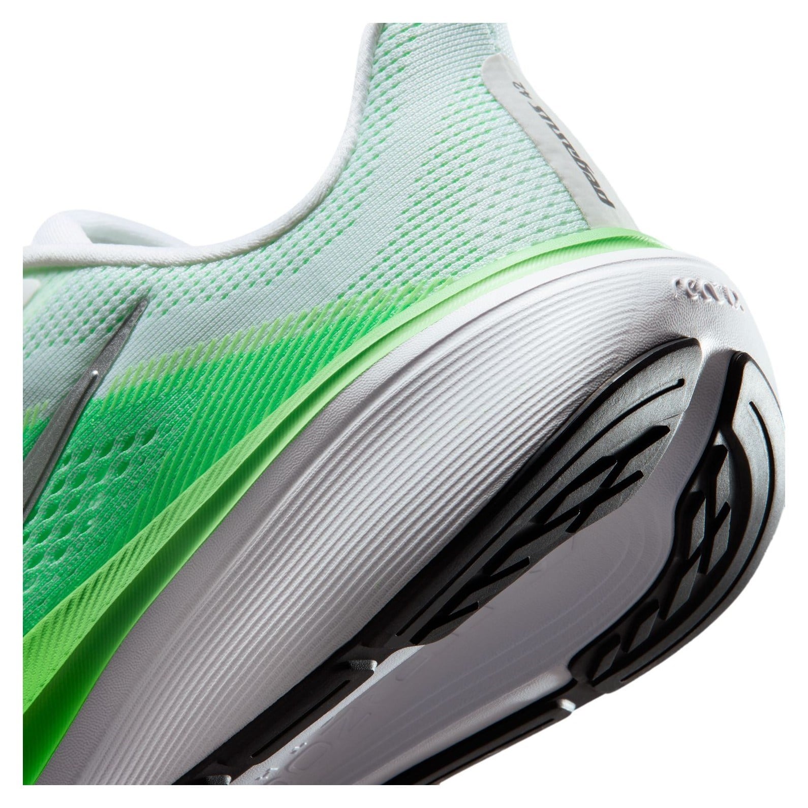 Nike Pegasus 42 - Womens Running Shoes - White/Metallic Silver/Green Strike - image 10