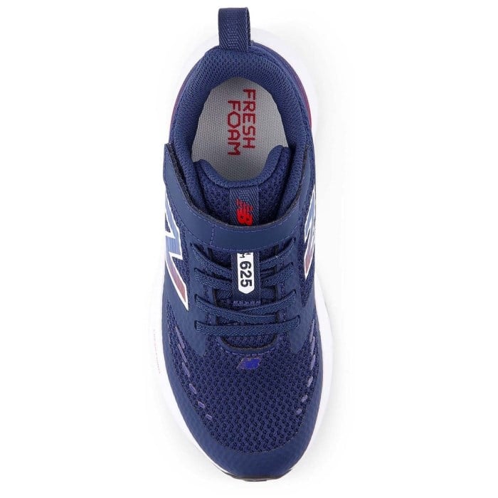 New Balance 625 Bungee Lace with Top Strap - Kids Pre School Running Shoes - NB Navy