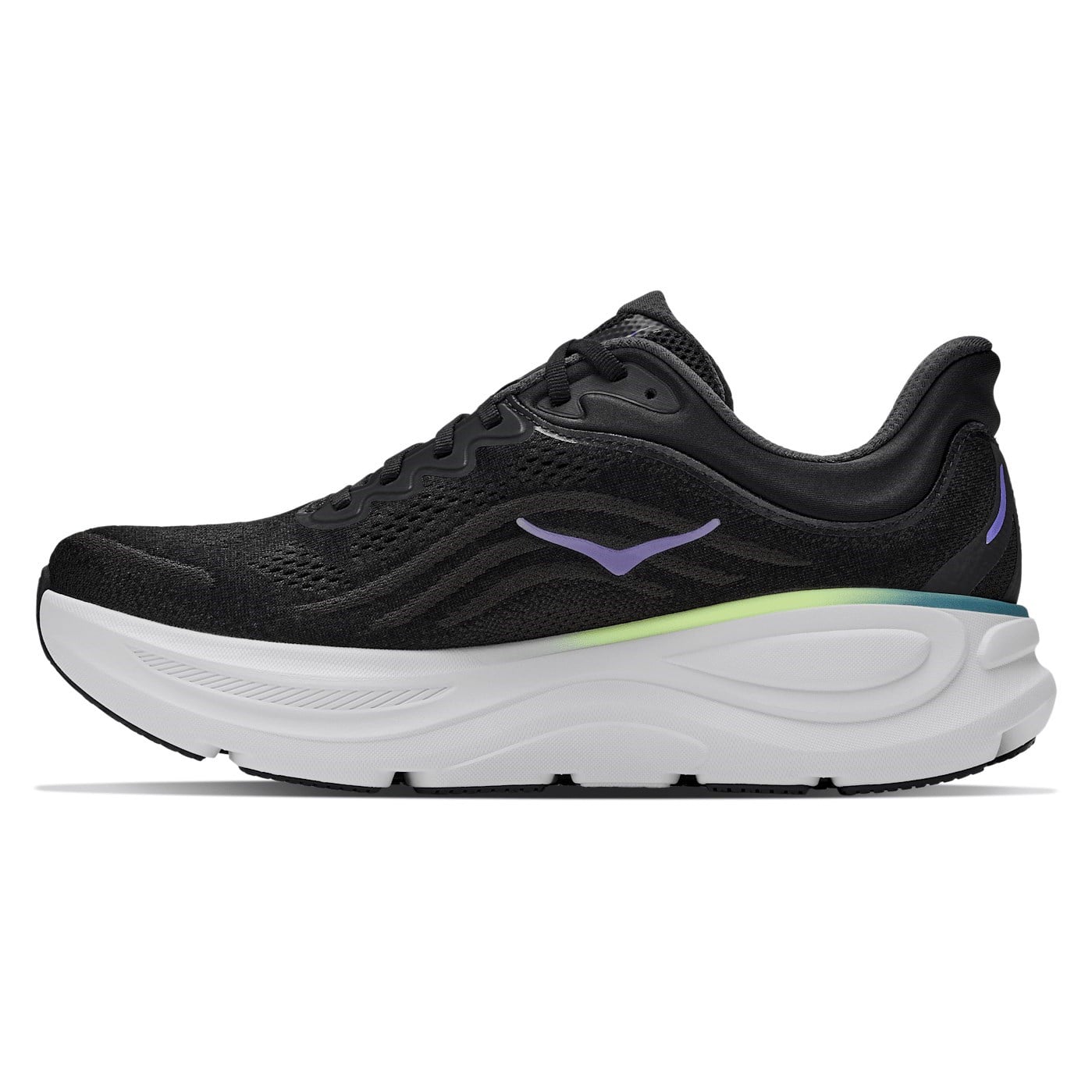 Hoka Bondi 9 - Mens Running Shoes - Black/Neon Yuzu - image 2