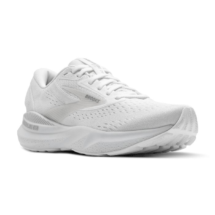 Brooks Adrenaline GTS 24 - Womens Running Shoes - White/Oyster/Alloy