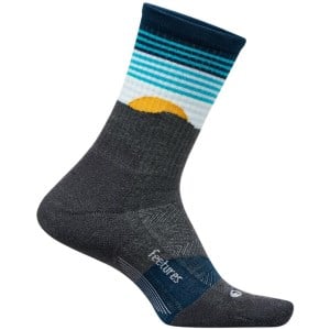 Feetures Trail Max Cushion Mini Crew Running Socks