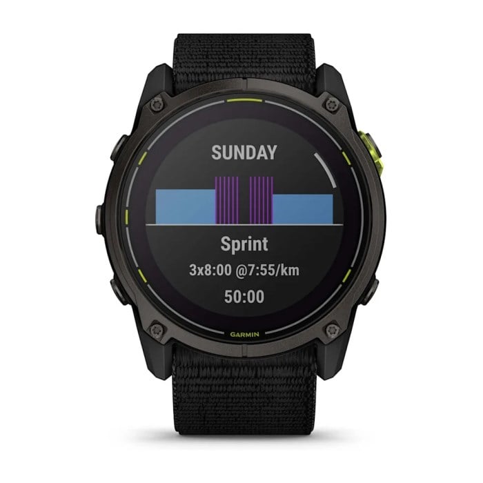 Garmin Enduro 3 DLC Titanium Performance Smartwatch - Carbon Grey/Black