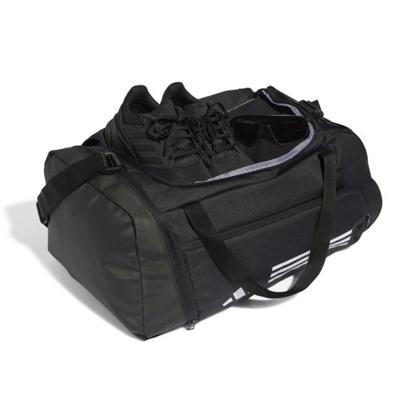 Adidas Essentials 3 Stripes Duffel Bag - Medium - Black/White