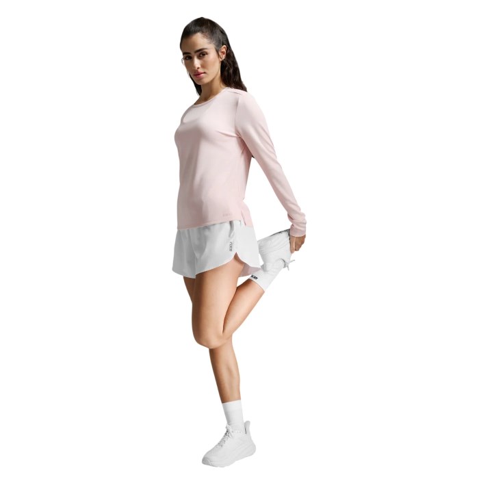 2XU Womens Aero Long Sleeve Top - Pink Frost/Pink Reflective