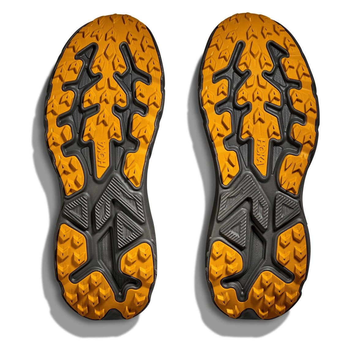 Hoka Challenger 8 GTX - Mens Trail Running Shoes - Asphalt Grey/Varsity Yellow