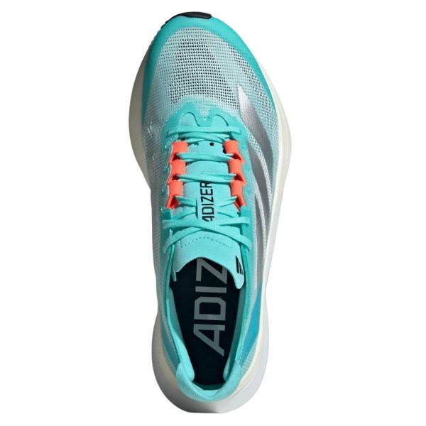 Adidas Adizero Boston 12 - Womens Running Shoes - Turquoise/Silver Metallic/Light Aqua