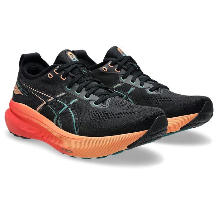 Asics Gel Kayano 31 - Mens Running Shoes - Black/Rainy Lake