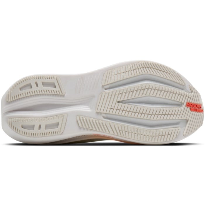 Brooks Glycerin Max 2 - Womens Running Shoes - White/Coral/Peach