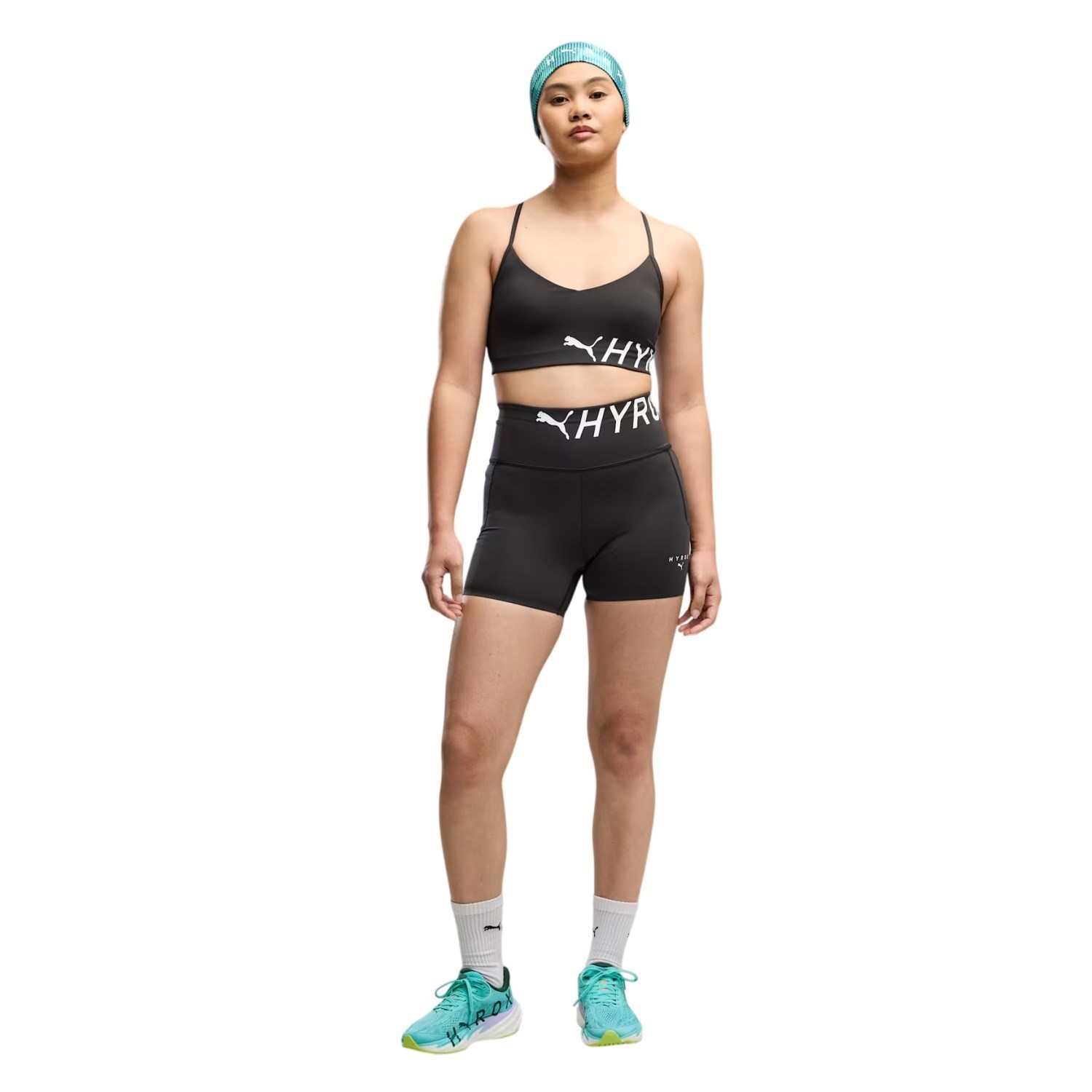 Puma x Hyrox PWRMode Womens Strappy Sports Bra - Puma Black - image 3