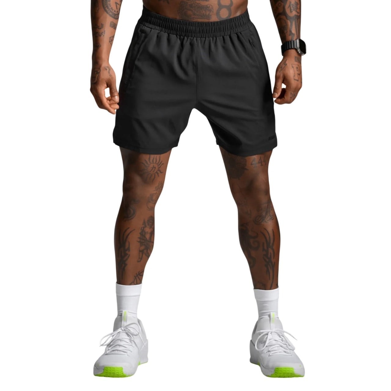 2XU Motion Mens 5 Inch Shorts - Black/Black