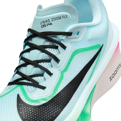 Nike Zoom Fly 6 - Mens Running Shoes - Glacier Ice/Black/Hyper Pink/Green Shock