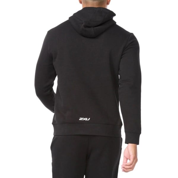 2XU Aspire Mens Pullover Hoodie - Black/White