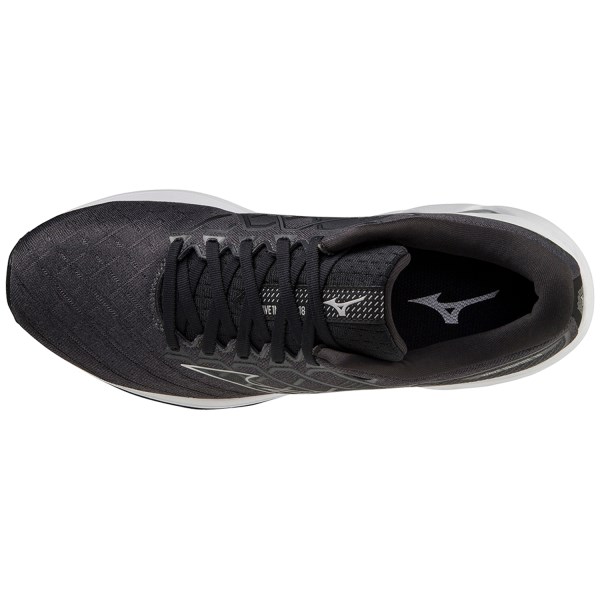 Mizuno Wave Inspire 18 - Mens Running Shoes - Smoke Black/Silver/Ebony