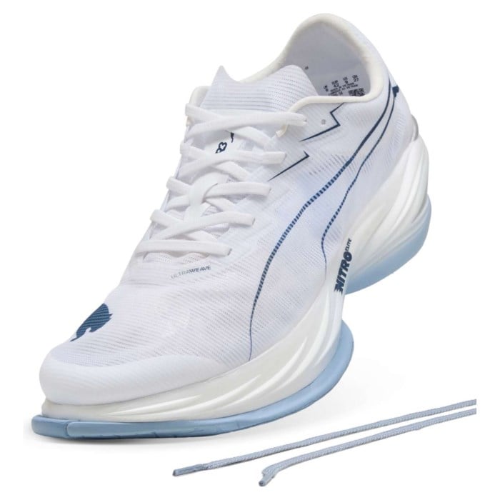 Puma Fast-R 3 Nitro Elite - Mens Racing Shoes - White/Chambray Blue
