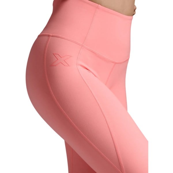 2XU Form Soft Touch Hi-Rise Womens Compression Tights - Pink Glow/Pink Glow