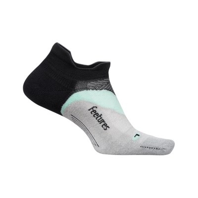 Feetures Elite Light Cushion No Show Tab Running Socks - Mint Chip