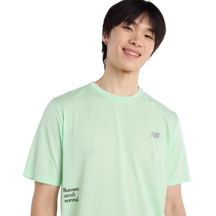 New Balance Athletics Graphic Mens Short Sleeve Top - Lab Green