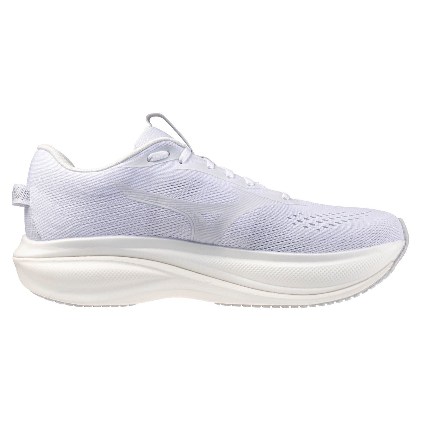 Mizuno Wave Rider 30 - Mens Running Shoes - White/White - image 2