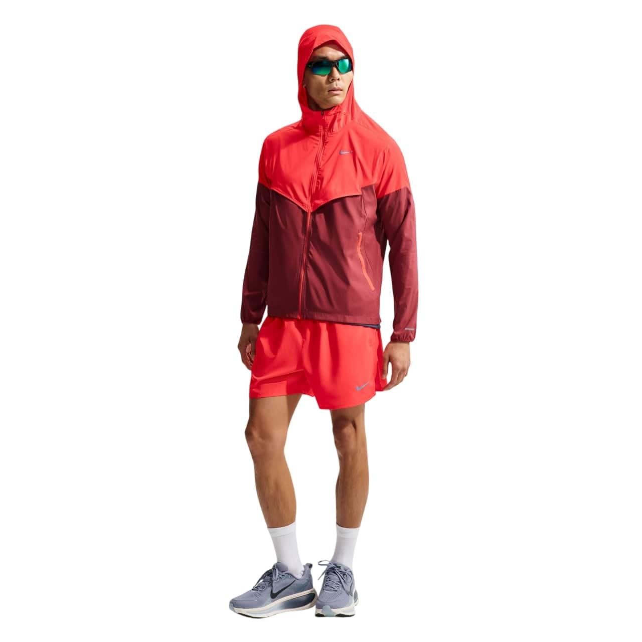 Nike Dri-Fit Challenger 5 Inch Brief-Lined Mens Running Shorts - Light Crimson/Light