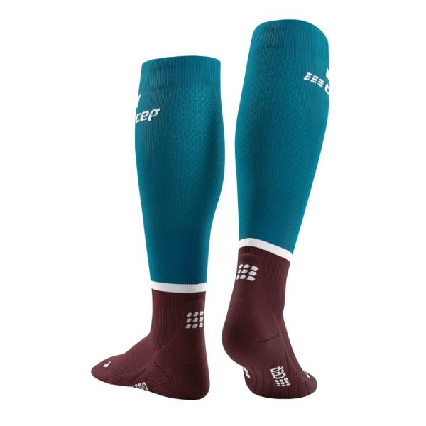 CEP The Run Long Compression Socks 4.0 - Petrol/Dark Red