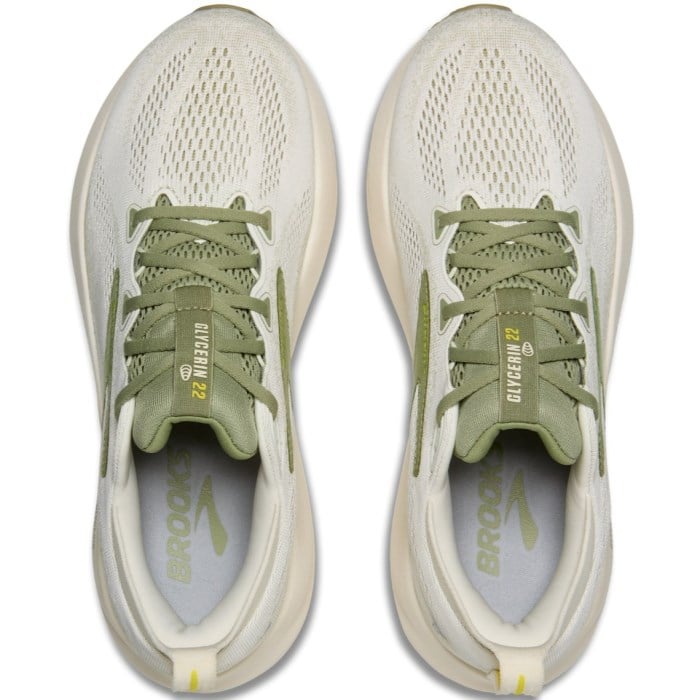 Brooks Glycerin 22 - Mens Running Shoes - Coconut/Tea/Yellow