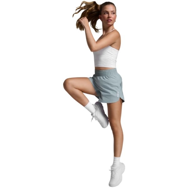 2XU Aero Hi-Rise Womens Running Shorts - Smoke Blue
