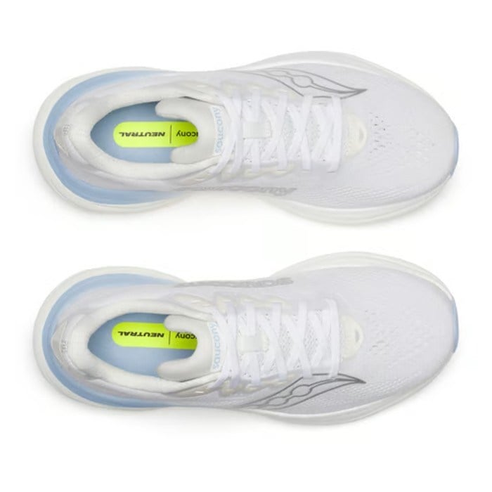 Saucony Ride 19 - Womens Running Shoes - White/Ivory - image 5