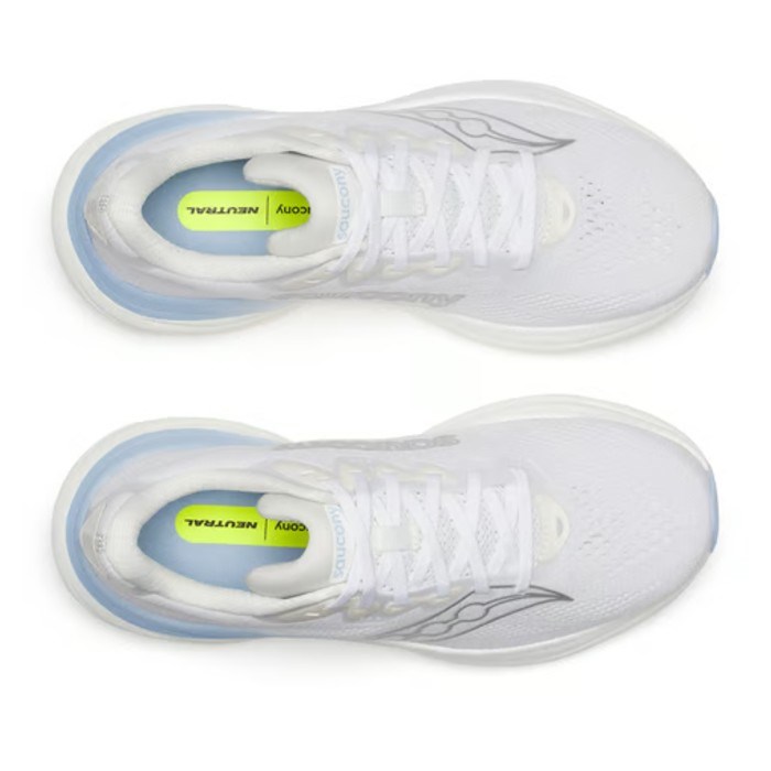 Saucony Ride 19 - Womens Running Shoes - White/Ivory - image 5