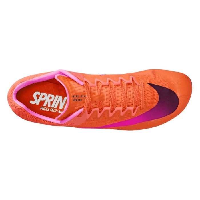 Nike Zoom Rival Sprint - Unisex Sprint Spikes - Hyper Orange/Pink Spell/Hyper Crimson - image 3