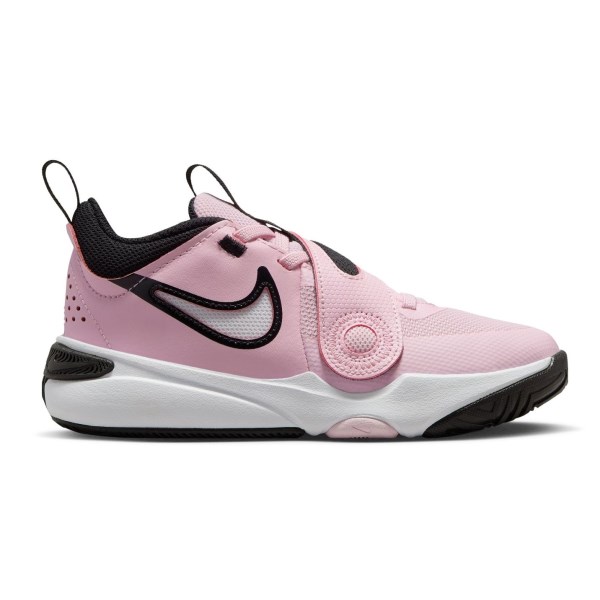 Nike Team Hustle D 11 PS - Kids Basketball Shoes - Pink Foam/White/Summit White