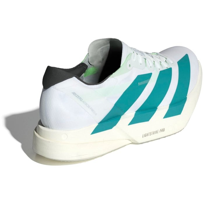 Adidas Adizero Adios Pro 4 - Mens Racing Shoes - Cloud White/Pure Teal/Carbon