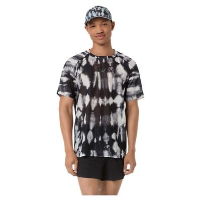 Asics MetaRun Mens Short Sleeve Top - Limited Edition - Cream/Performance Black