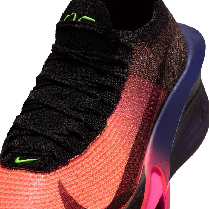 Nike Alphafly 3 GLAM - Mens Road Racing Shoes - Orange Pulse/Black/Purple Dynasty