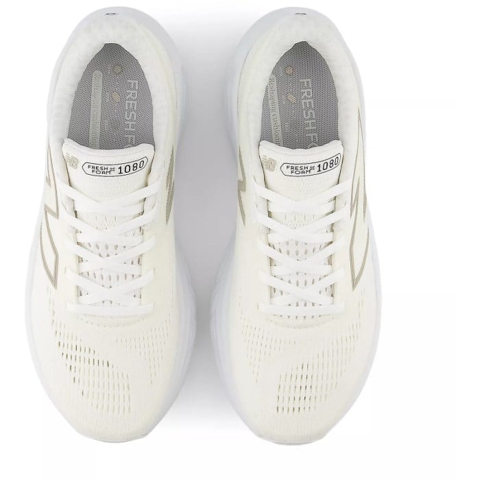 New Balance Fresh Foam X 1080v14 - Womens Running Shoes - White/Light Gold/Metallic