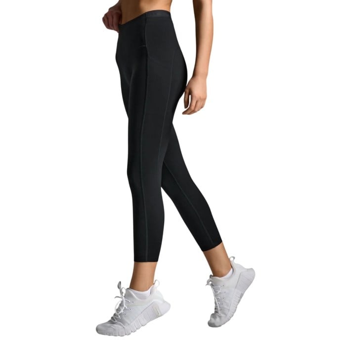 2XU Form Stash Hi-Rise Womens 7/8 Compression Tights - Black/Black1