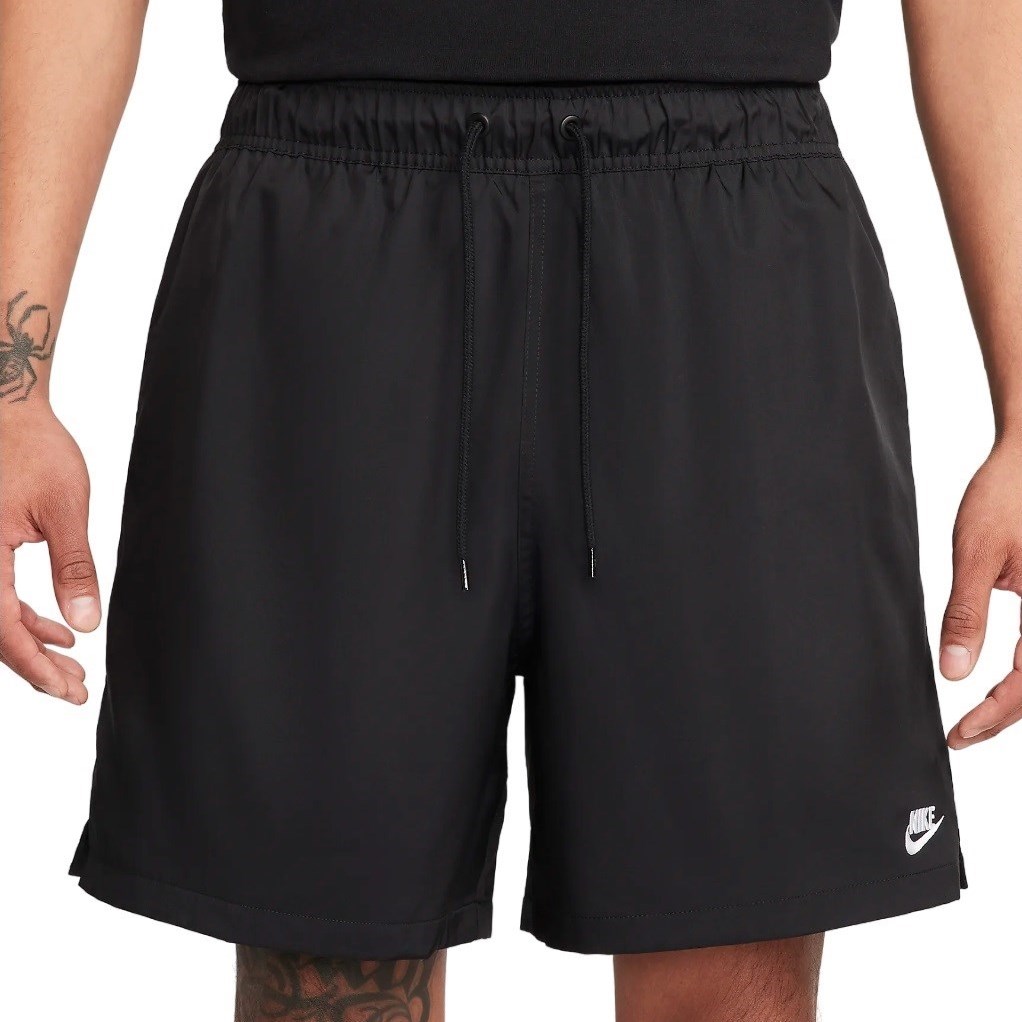 Nike Club Woven Flow Mens Shorts - Black/White