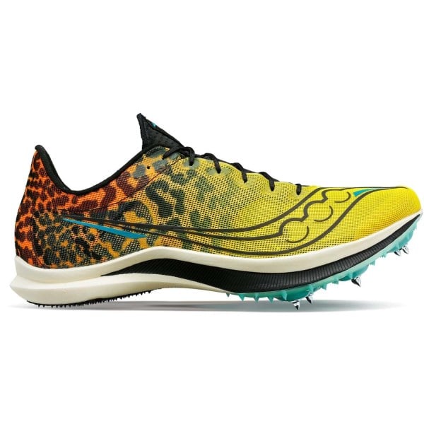 Saucony Endorphin Cheetah - Mens Middle Distance Track Spikes - Black/Vizi