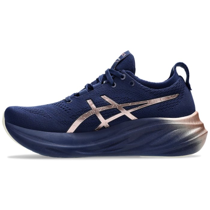 Asics Gel Nimbus 26 Platinum - Womens Running Shoes - Blue Expanse/Rose Gold