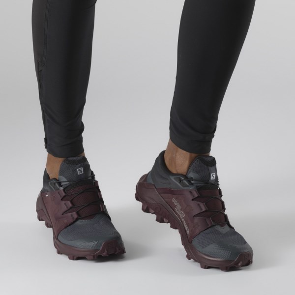 Salomon Wildcross - Womens Trail Running Shoes - India Ink/Wine Tasting