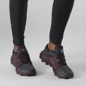 Salomon Wildcross - Womens Trail Running Shoes - India Ink/Wine Tasting