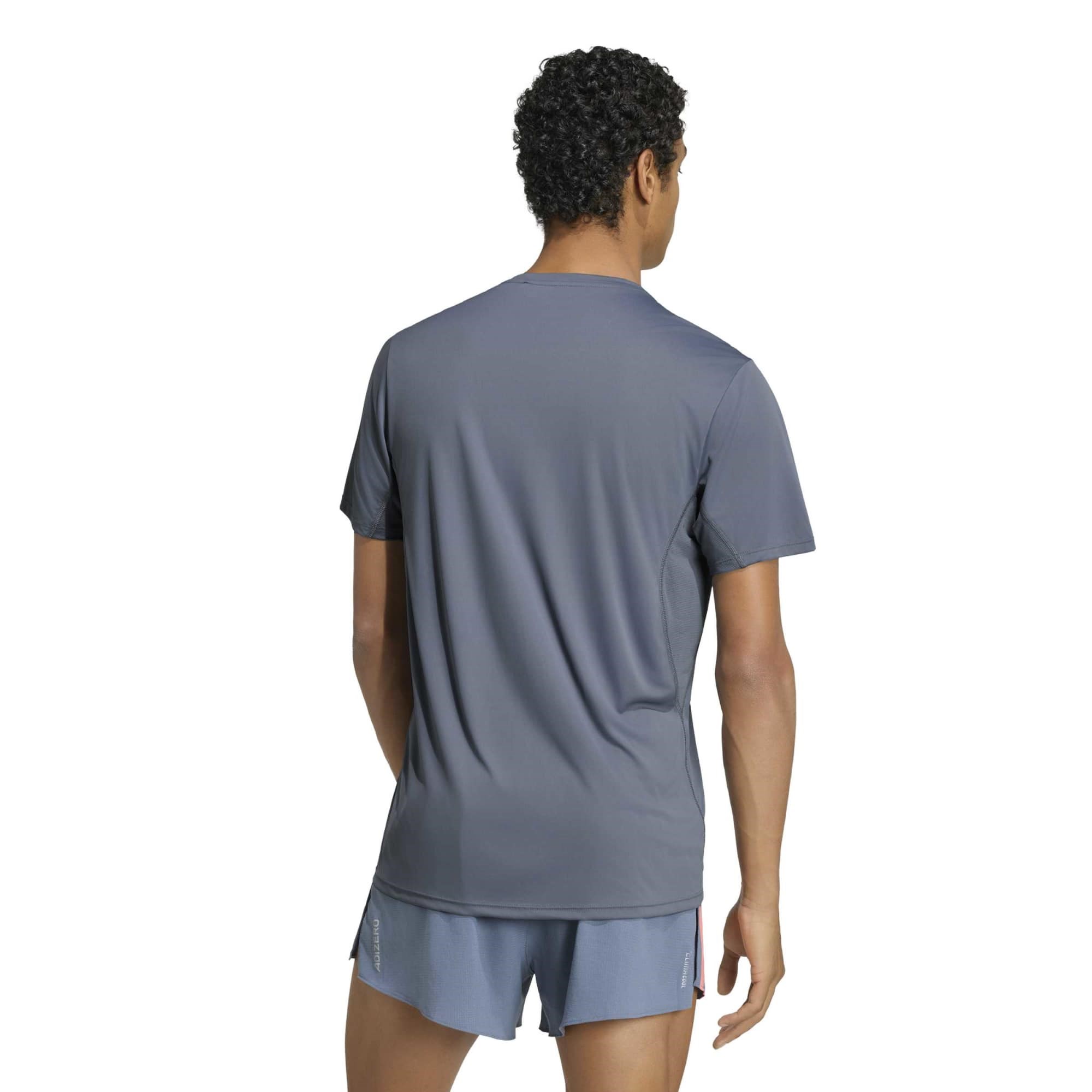 adidas Adizero Essentials Mens Running T-Shirt - Onix - image 2