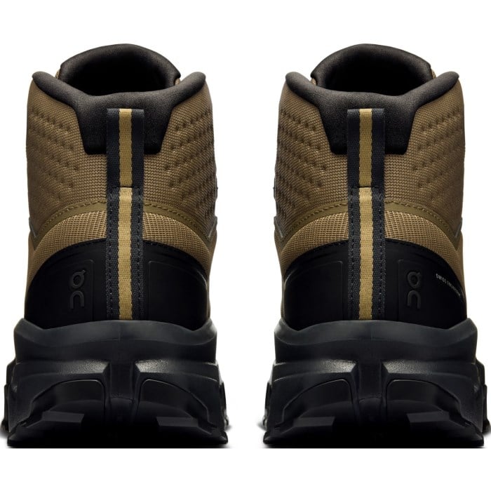 On Cloudrock Mid Waterproof - Mens Hiking Shoes - Hunter/Black