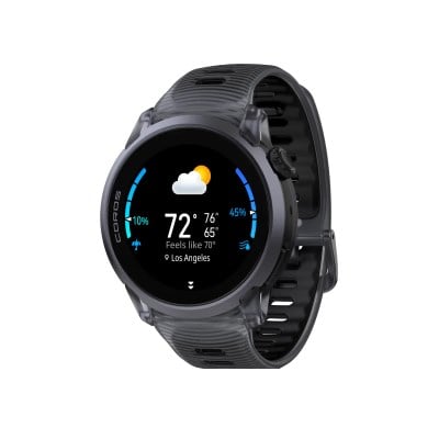 Coros Pace 4 Premium Aluminium Multisport GPS Watch with Nylon Band - Crystal Black