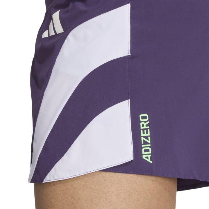 adidas Adizero Mens 5 Inch NYC Run Gel Shorts - Aurora Plum