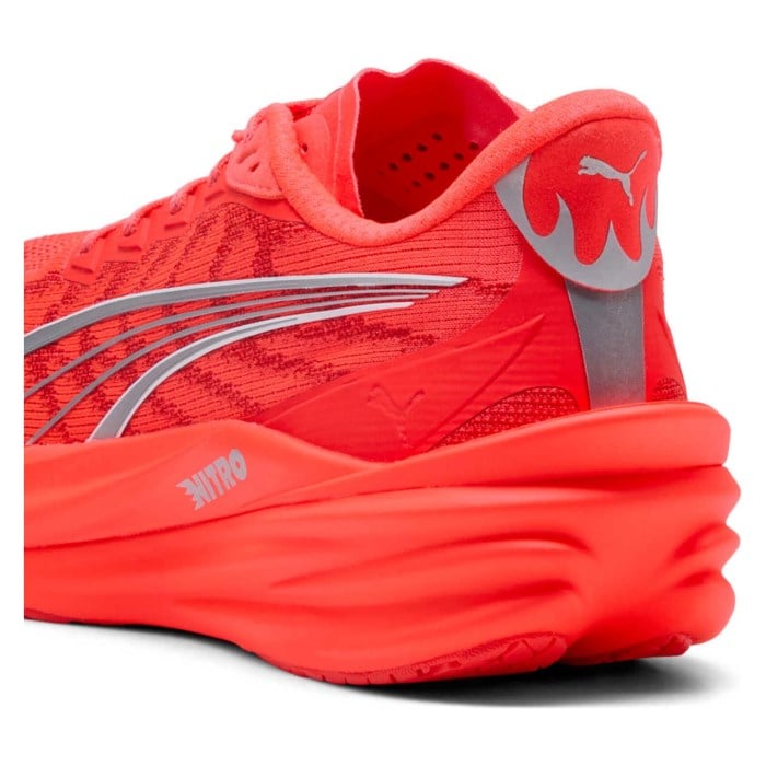 Puma Deviate Nitro 4 - Mens Running Shoes - Ultra Red/Puma Silver - image 4