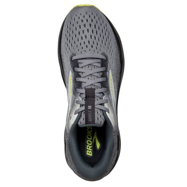 Brooks Ghost 16 - Mens Running Shoes - Primer/Grey/Lime