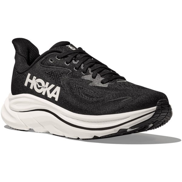 Hoka Clifton 10 - Mens Running Shoes - Black/White